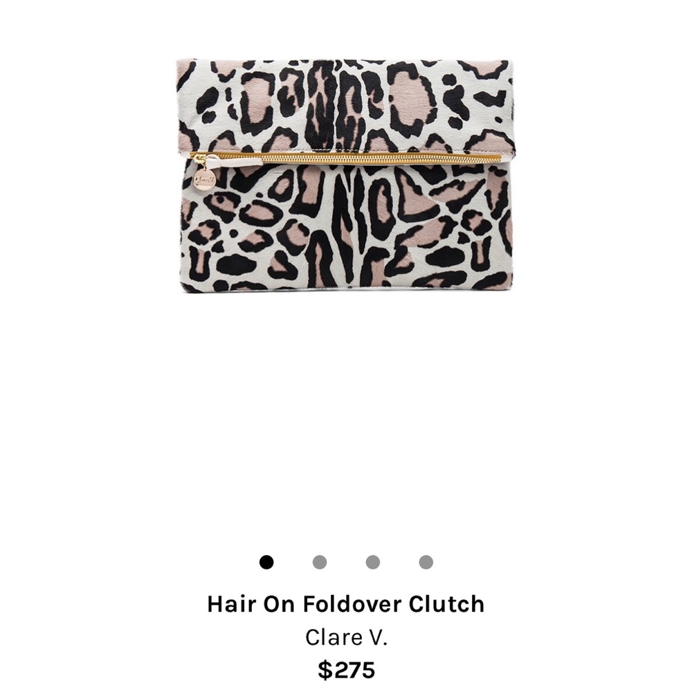 Claire V fold over clutch